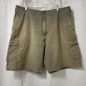 Quiksilver Cargo Shorts Men's Waist 40 Cotton Olive Green Hiking Walking